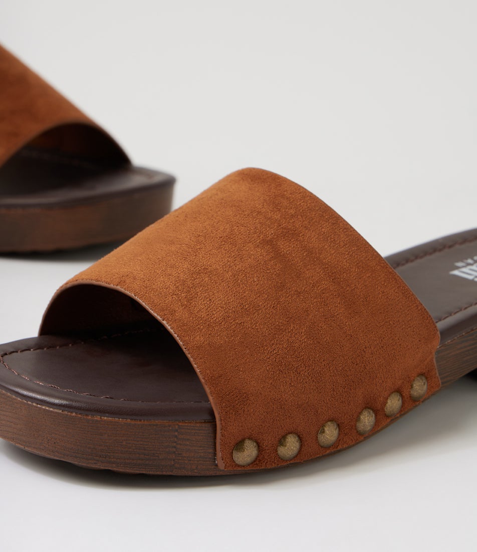 Chester Chestnut Tan Microsuede Sandals