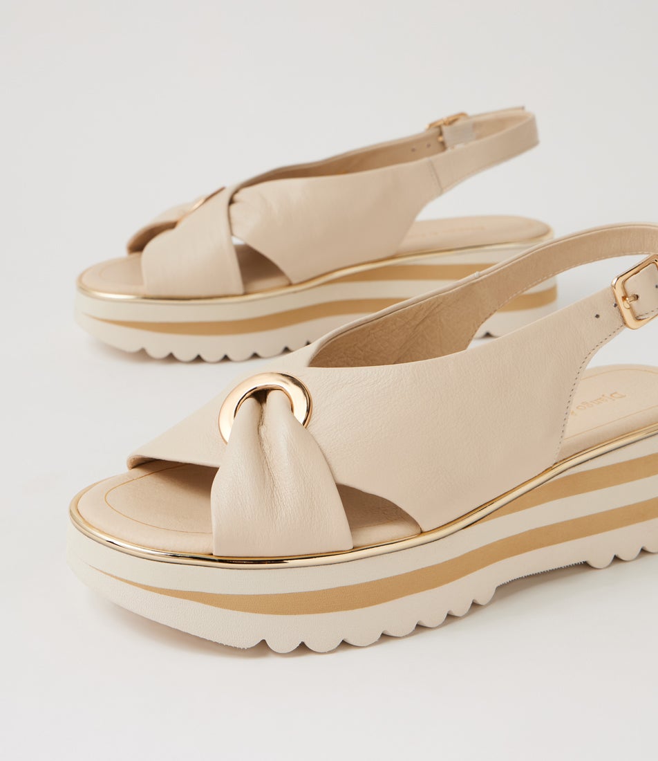 Hoaka Milk Leather Slingbacks Hoaka Milk Leather Slingbacks