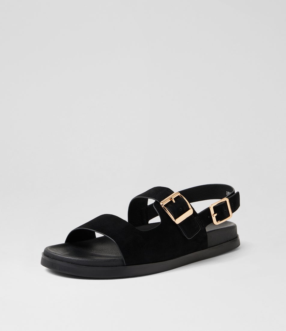 Reminy Black Suede Sandals