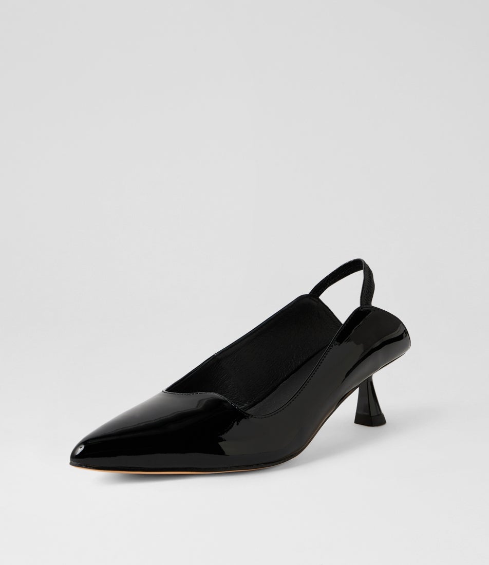 Vini Black Patent Leather Heels