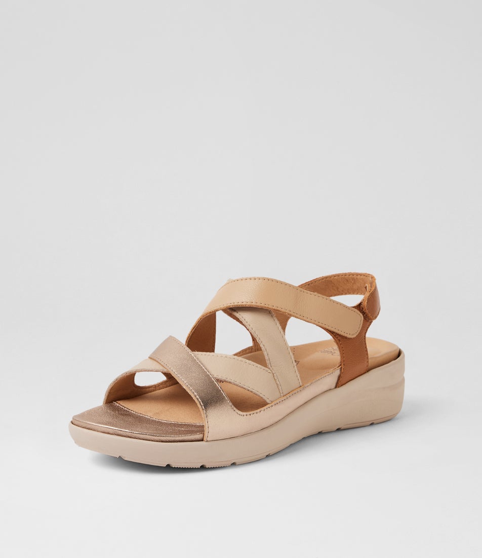 Navla Xw Neutral Multi Leather Sandals