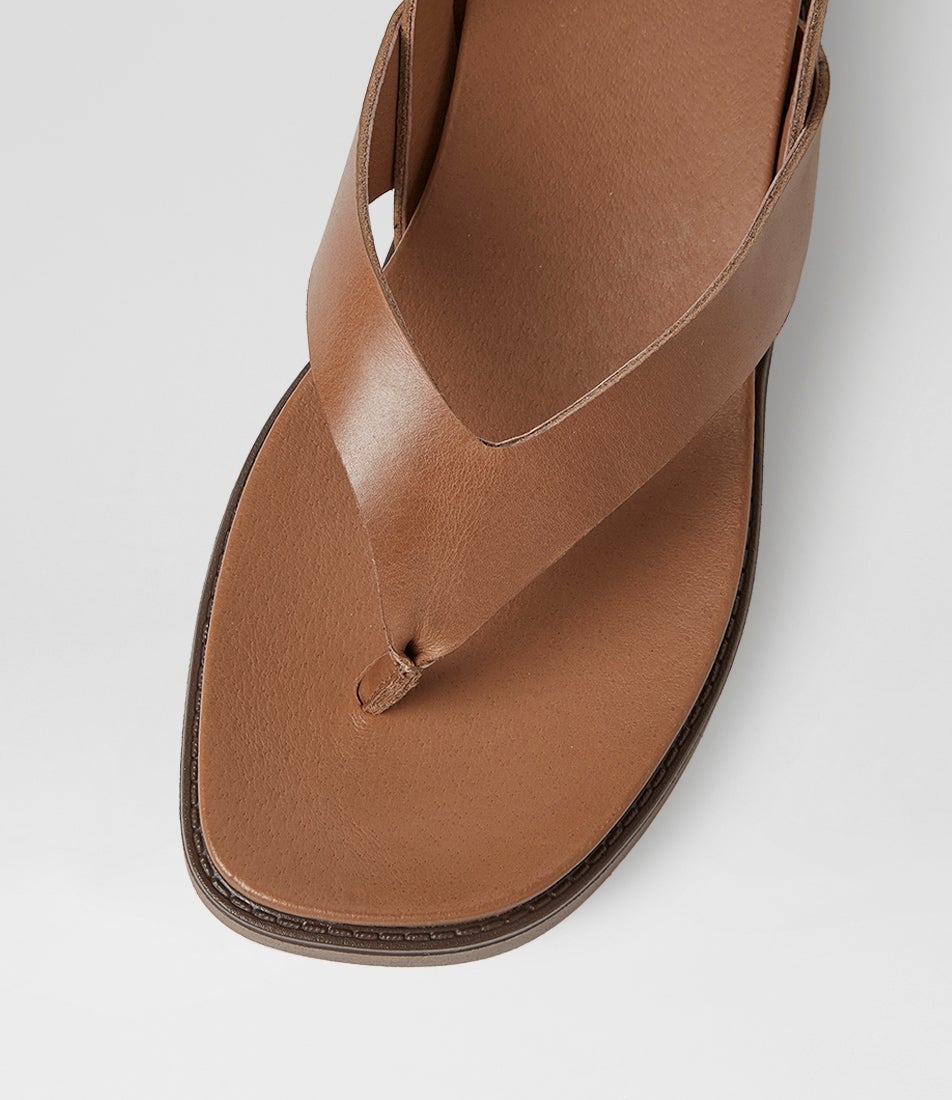 Bexta Walnut Leather Sandals