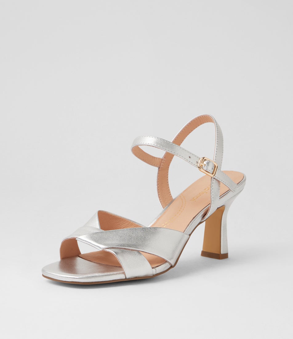 Tinkya Silver Leather Sandals