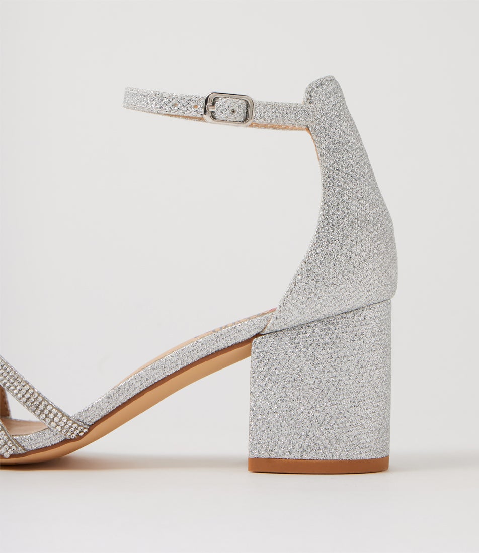 Jalim Silver Glitter Sandals Jalim Silver Glitter Sandals