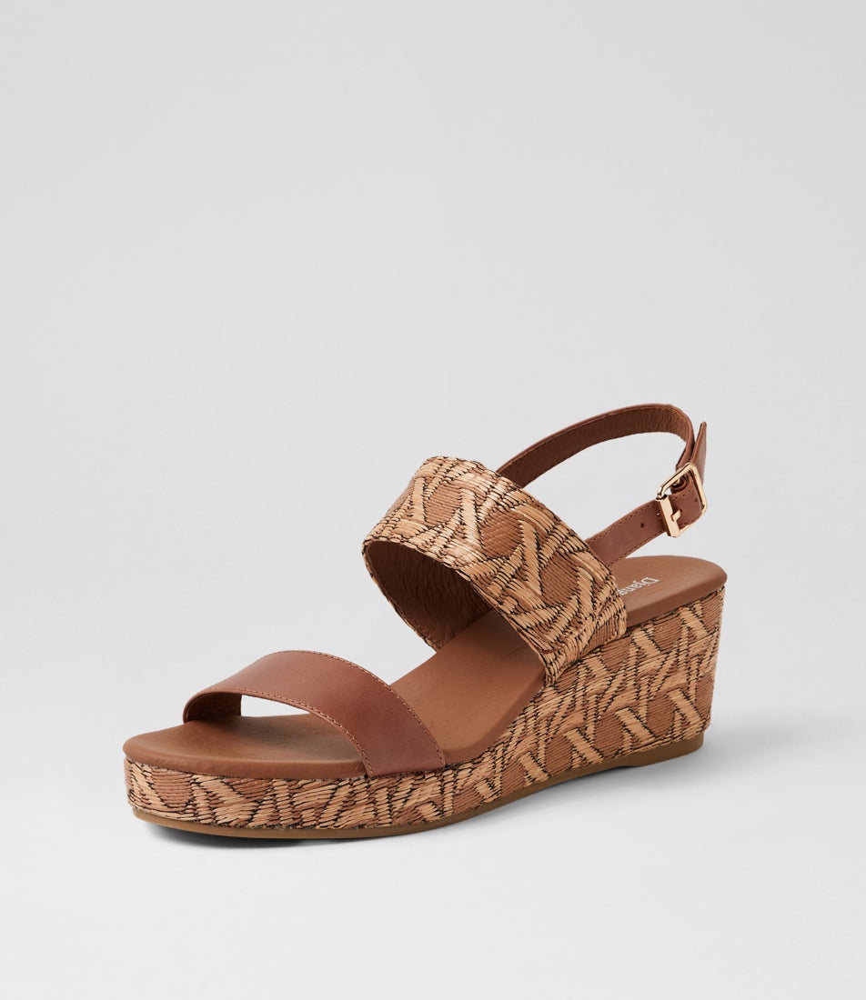 Majera Cognac Leather Sandals