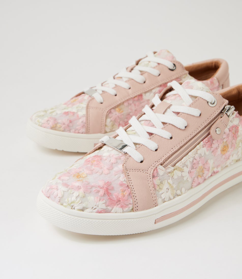 Evone Pink Flower Multi Sneakers