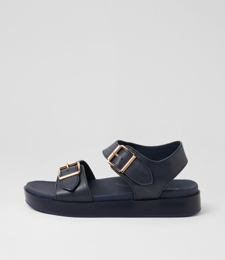 Graspie W Navy Leather Sandals Graspie W Navy Leather Sandals