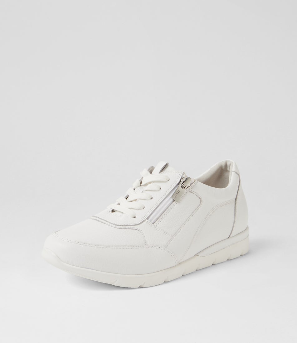 Jibbie Xw White Leather Sneakers