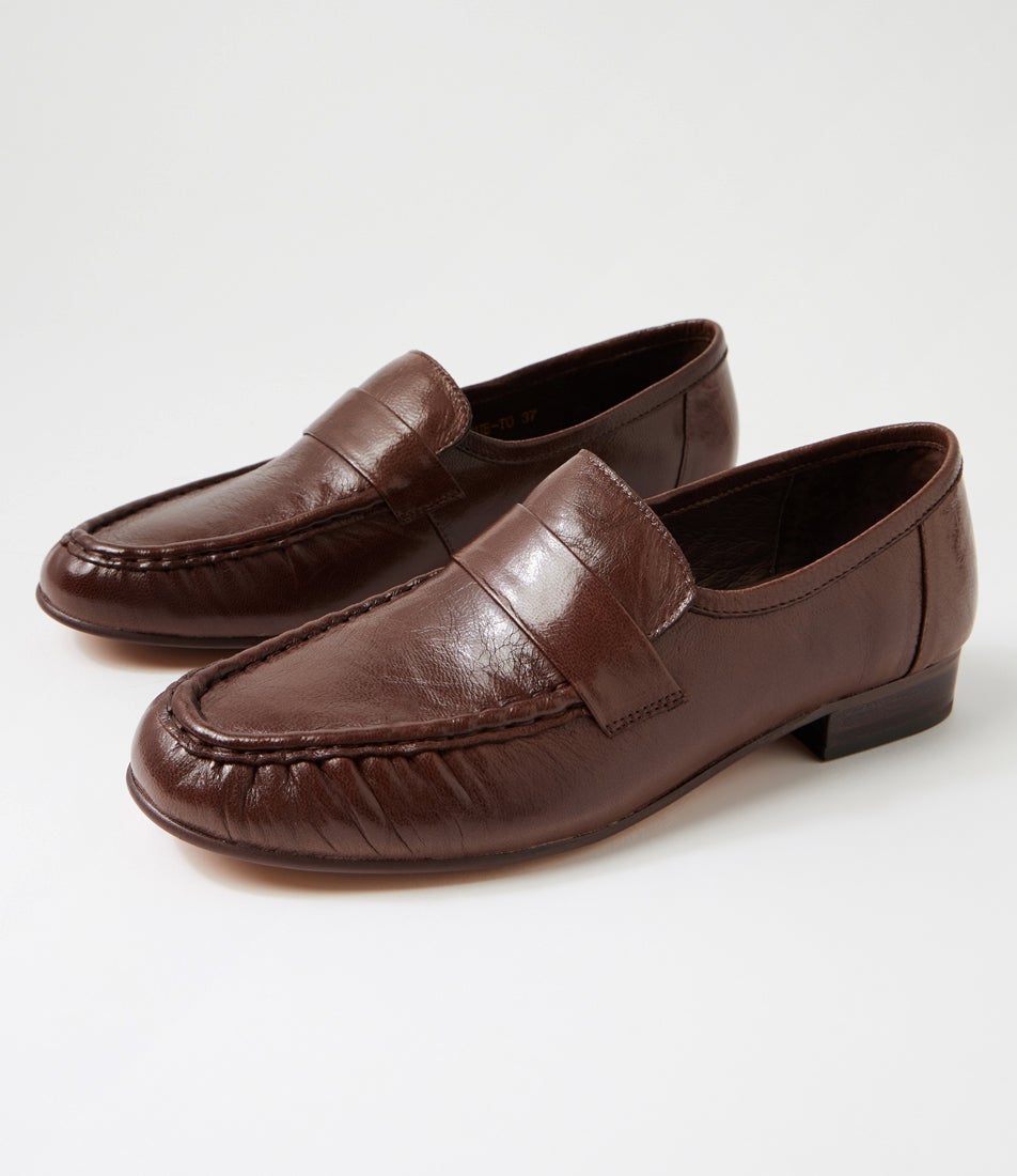 Wissue Choc Polish Leather Loafers Wissue Choc Polish Leather Loafers