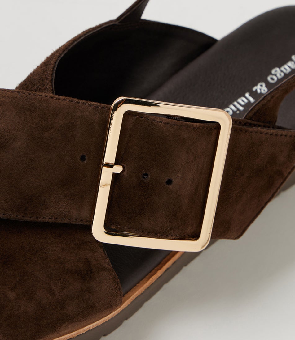 Karlijin Choc Suede Sandals