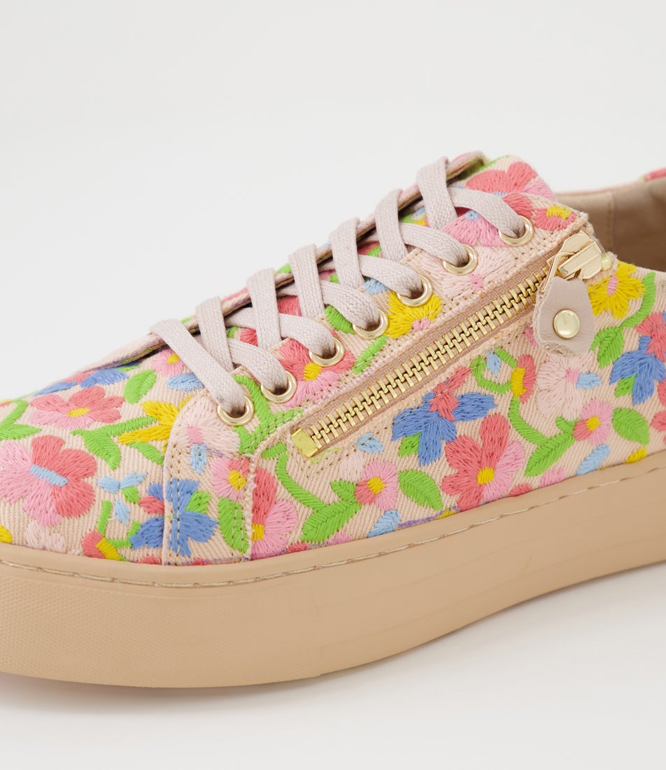 Folla Pink Gelato Fabric Sneakers