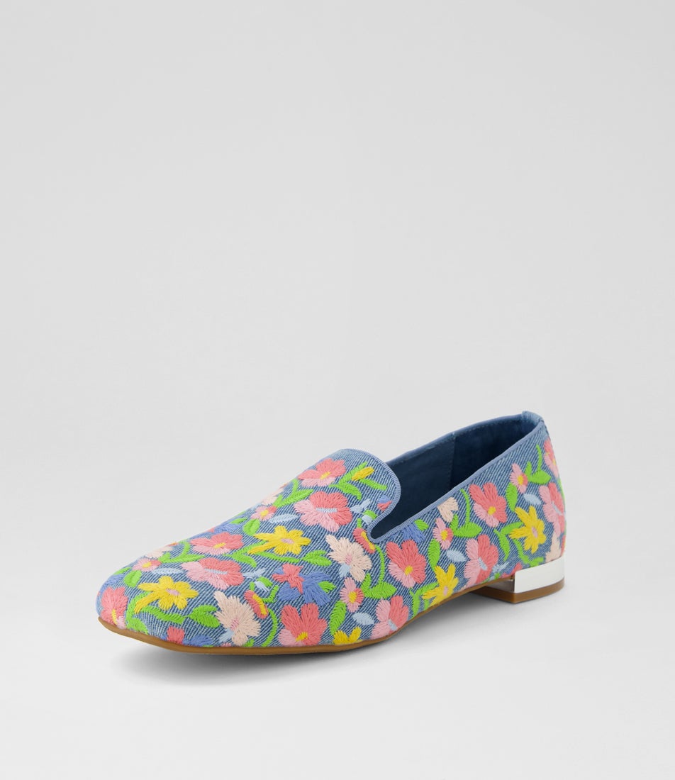 Felis Blue Gelato Fabric Loafers