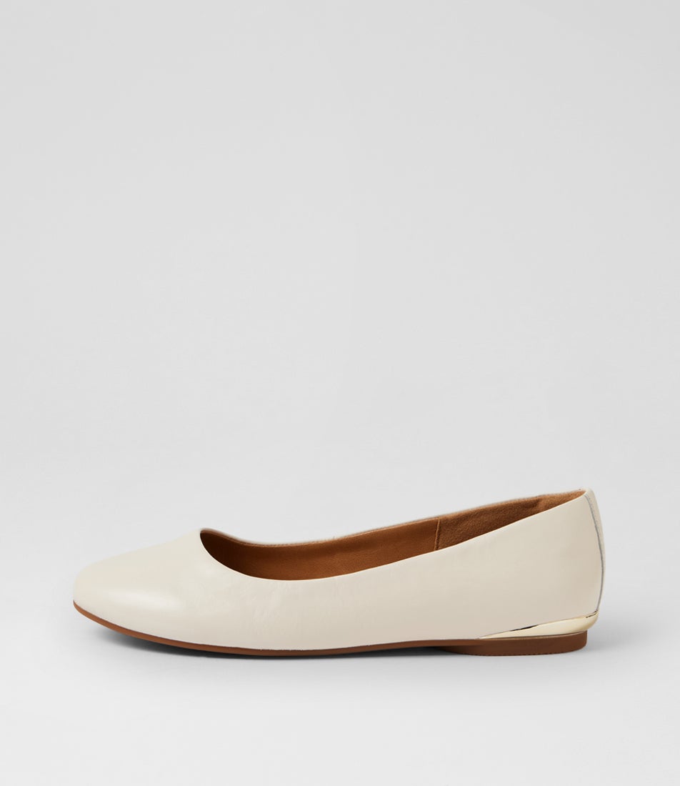 Blythe Bone Leather Ballet Flats