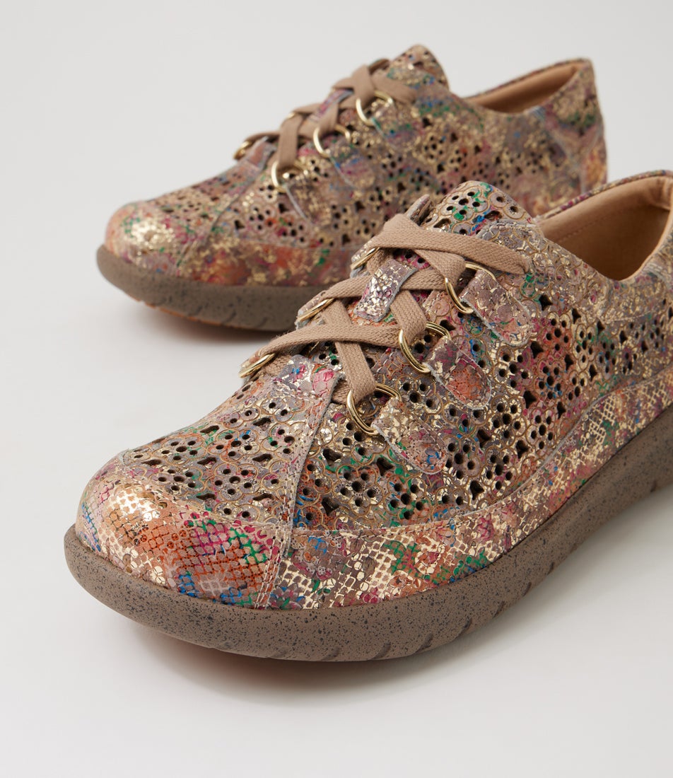 Sarmi Xf Multi Snake Leather Flat Shoes