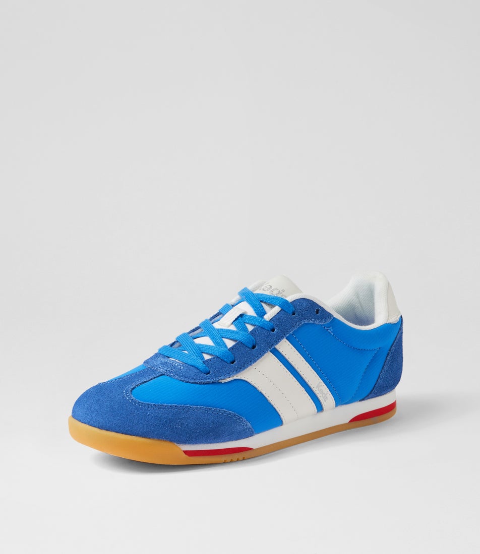 Revival Keds Blue Suede Nylon Sneakers