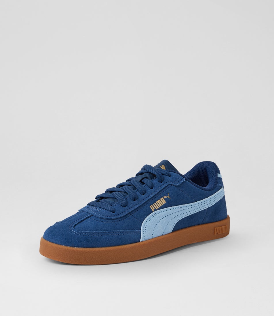 Puma Club 2 Era W Persian Blue Suede Lace Up Sneakers