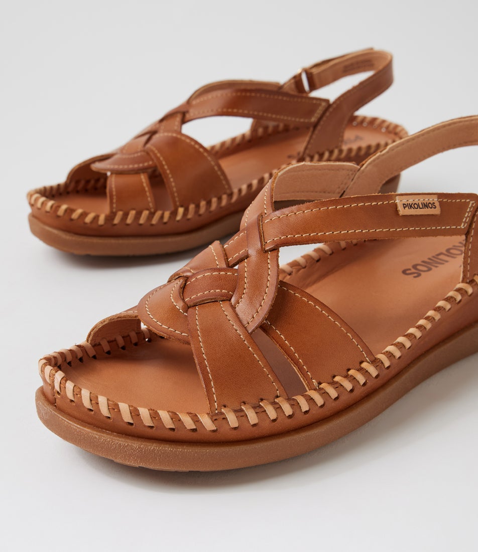 Cadaques 39 Brandy Leather Strappy Sandals
