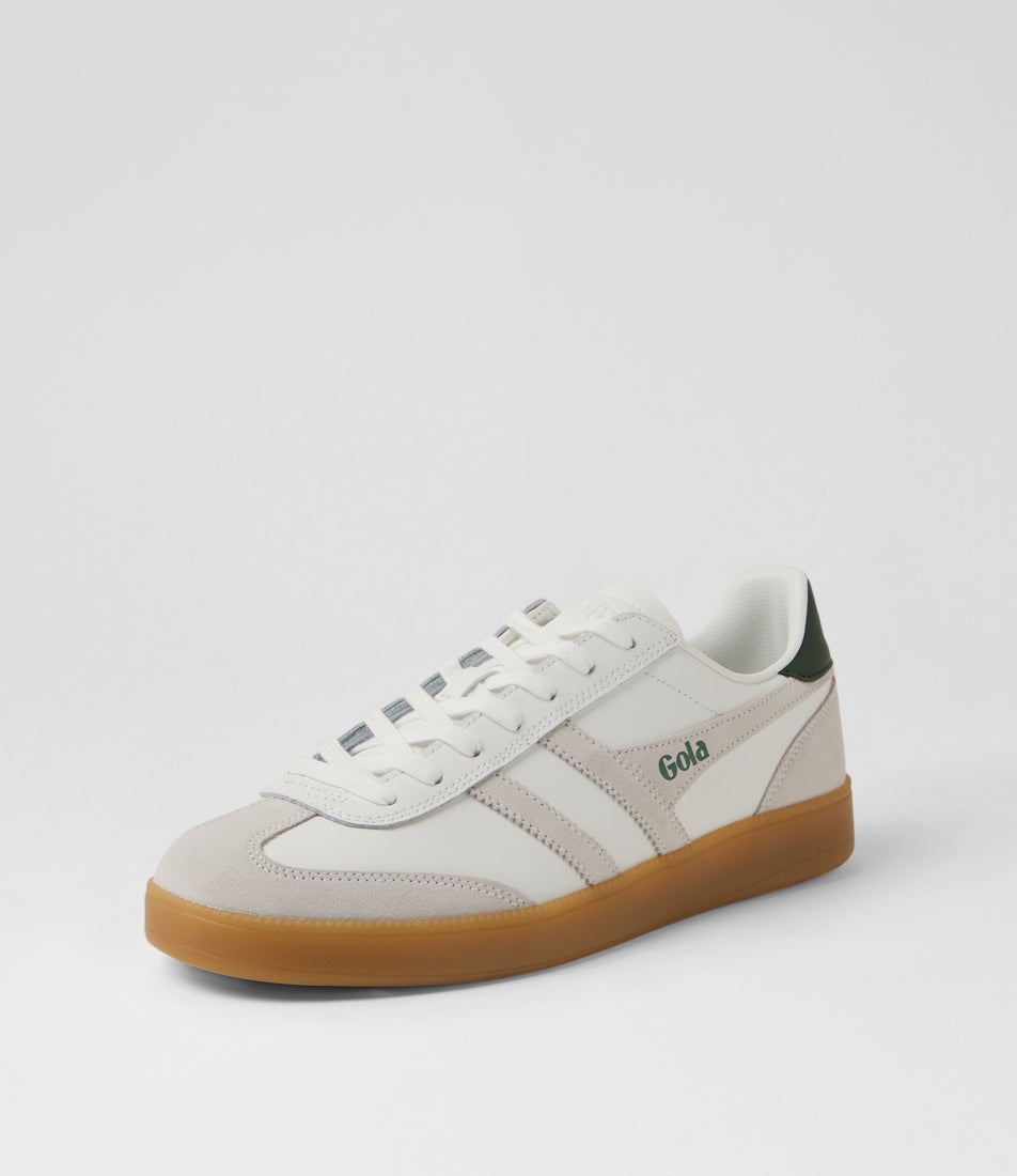 Viper M White Evergreen Leather Lace Ups
