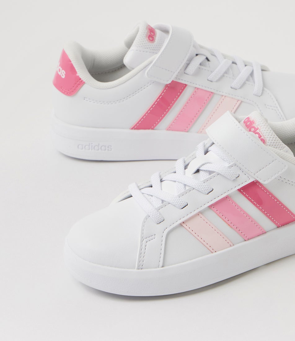 Grand Court 3  Junior White Pink Bliss Sneakers