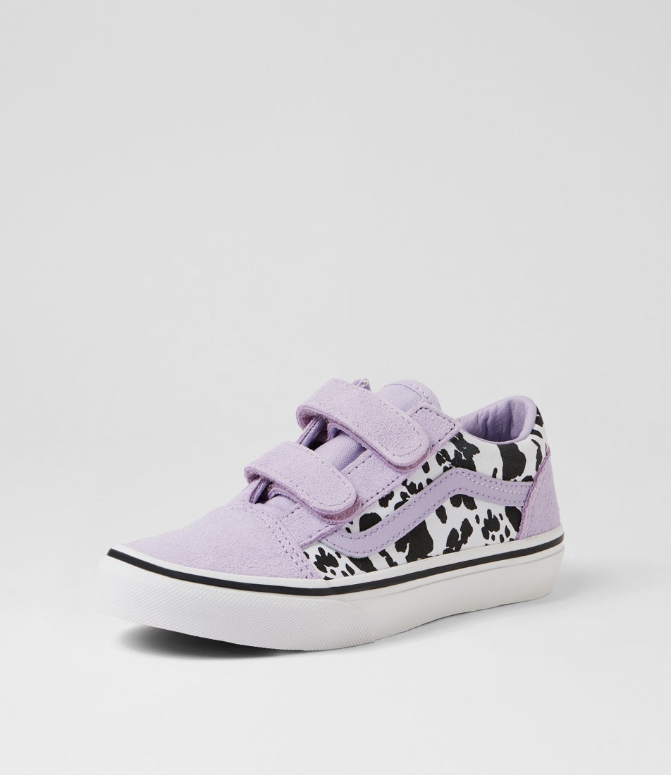 Old Skool Junior Cow Soft Purple Canvas Sneakers