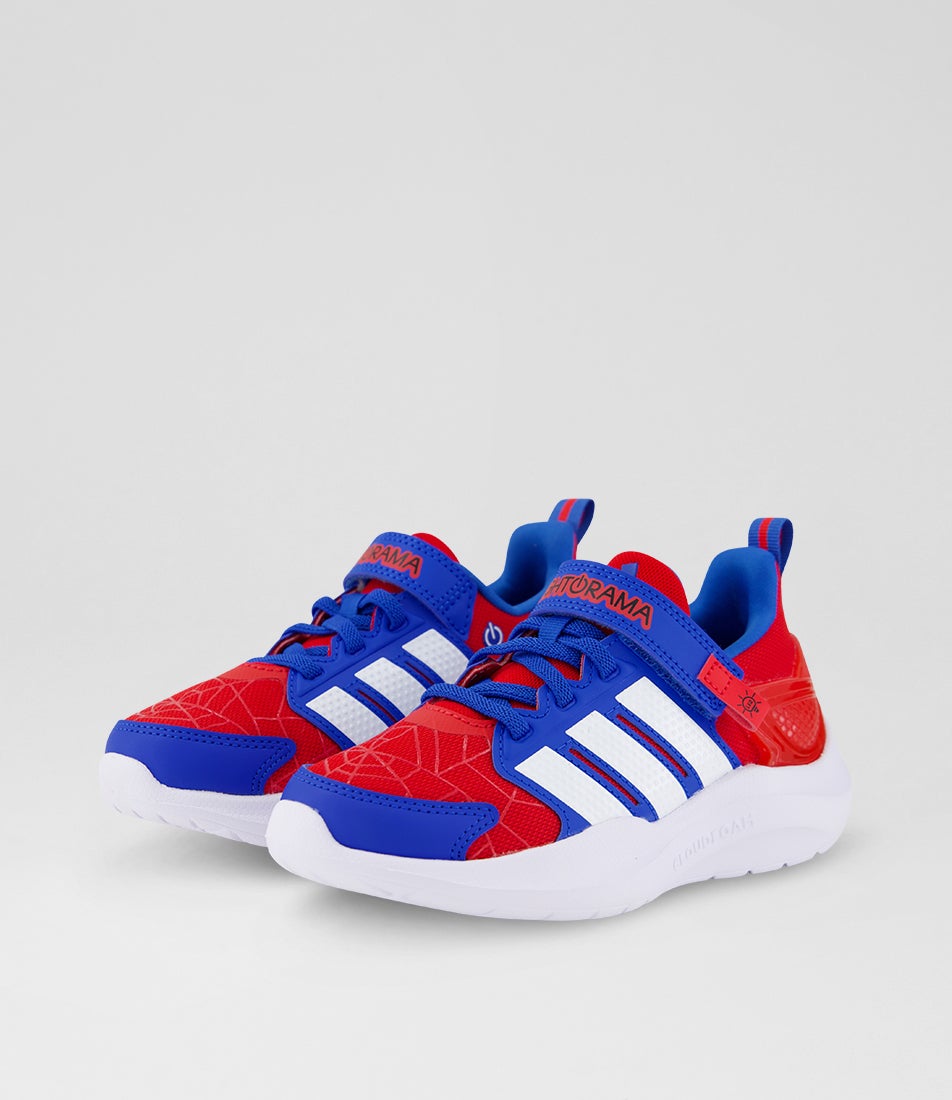 Lightorama Spiderman Junior Scarlet White Royal Mesh Sneakers
