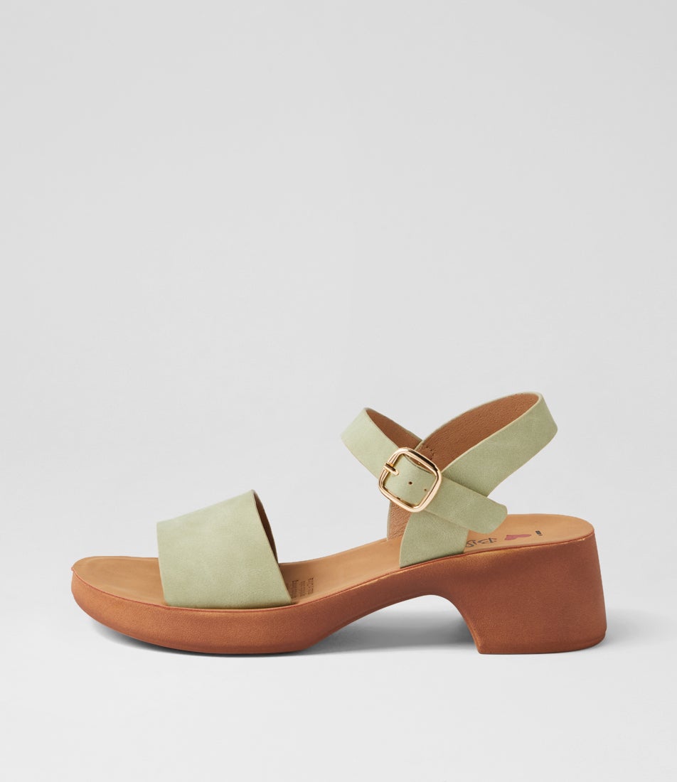 Admana Pistachio Nubuck Pu Sandals
