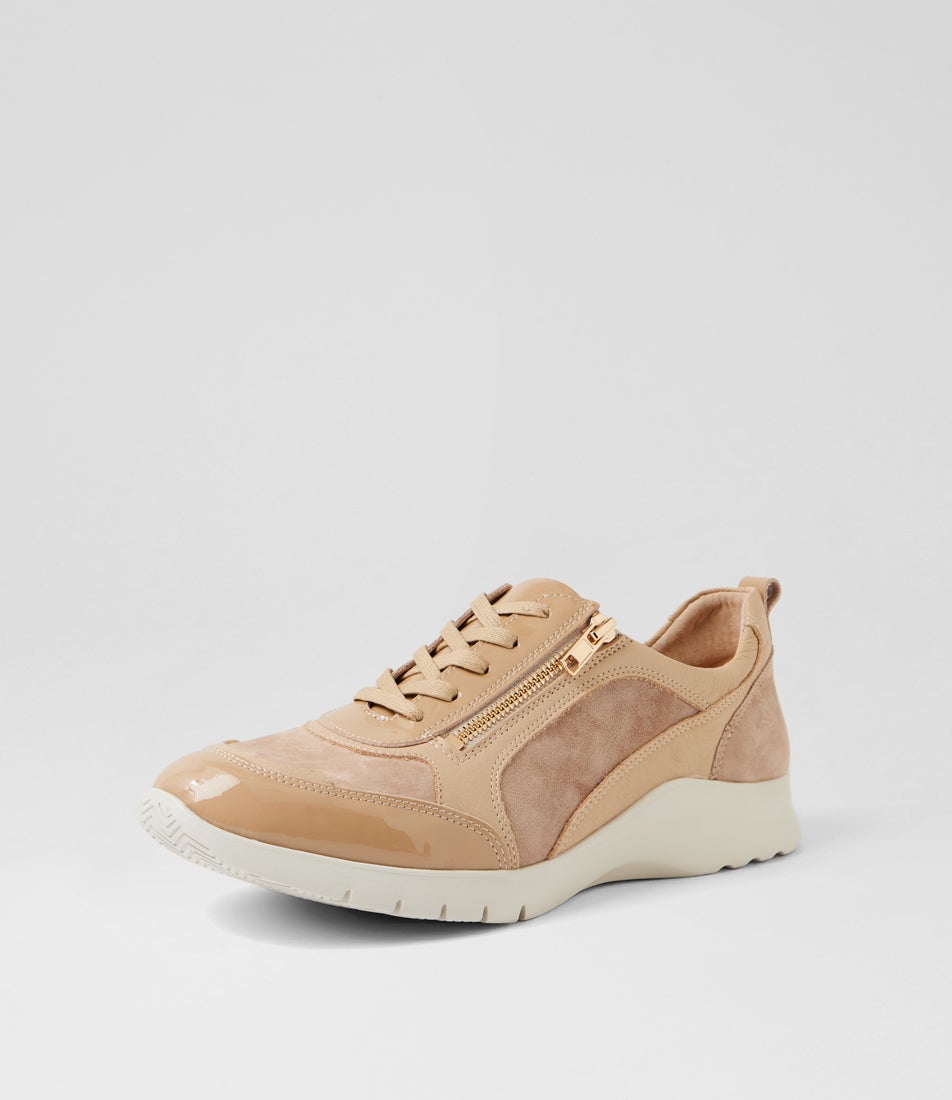 Parlay Xw Camel Leather Sneakers