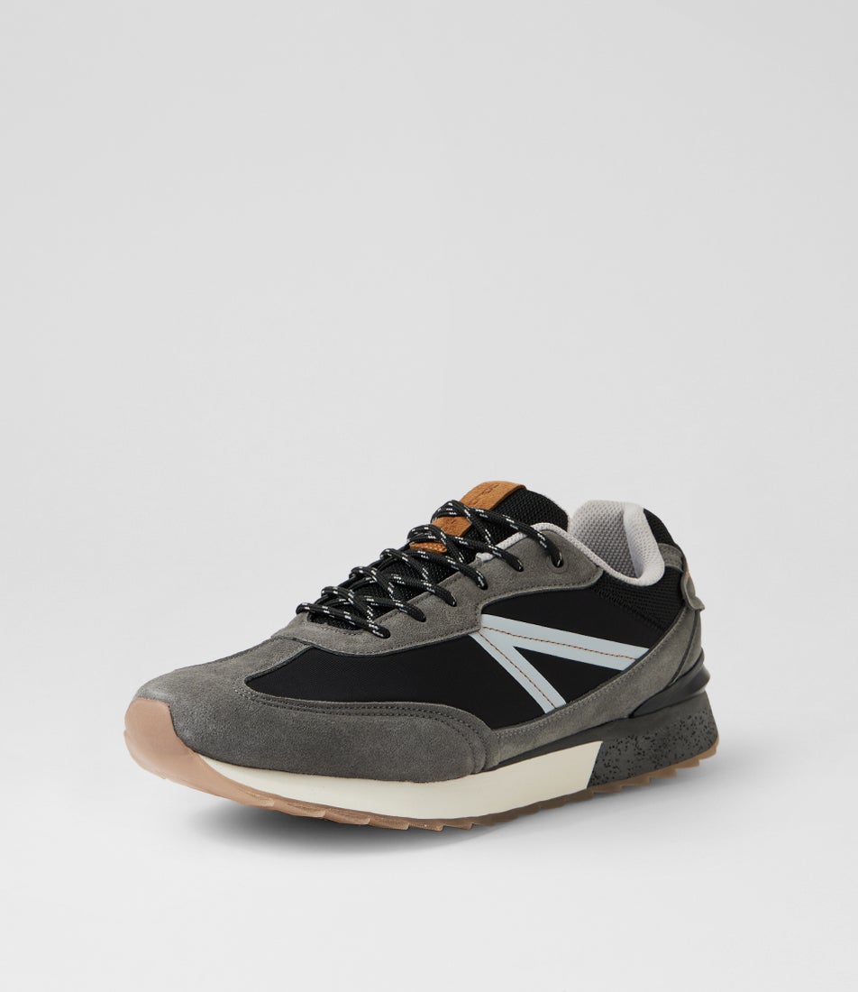Jazz Grey Black Lace Ups