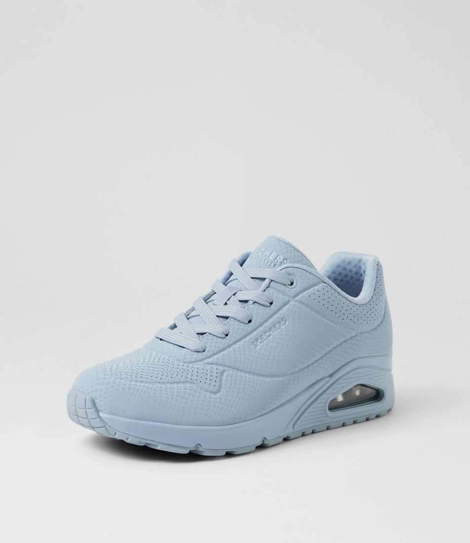 Uno Shiny Scale Light Blue Sneakers