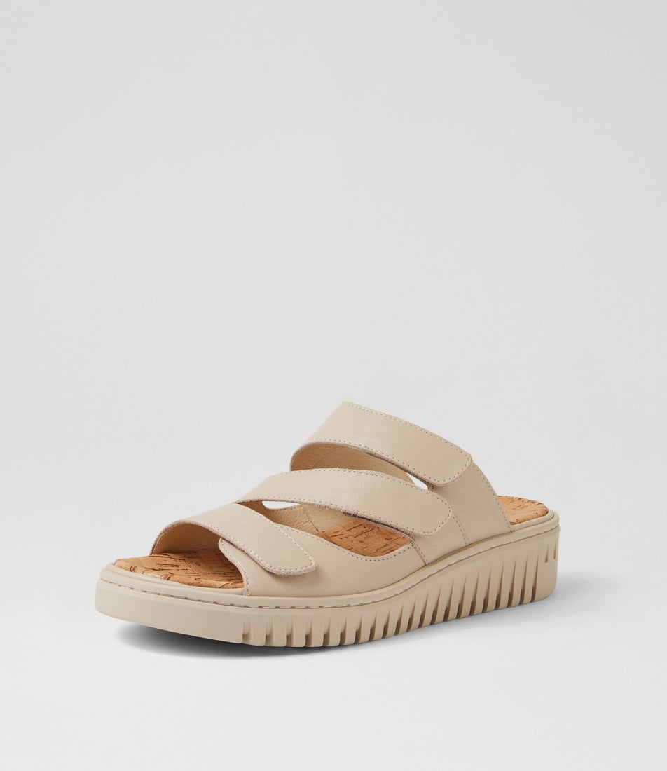 Idash Almond Leather Sandals