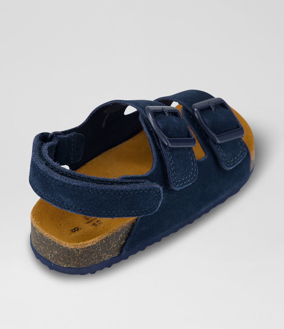 Remy Toddler Navy Suede Sandals