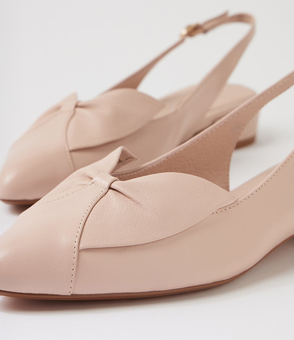 Earley Nude Leather Heels Earley Nude Leather Heels