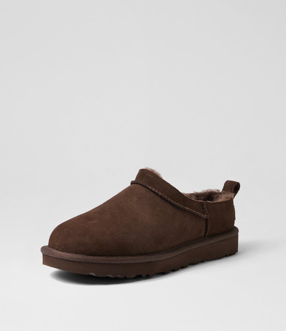 Classic Micro Dusted Cocoa Suede Slippers Classic Micro Dusted Cocoa Suede Slippers