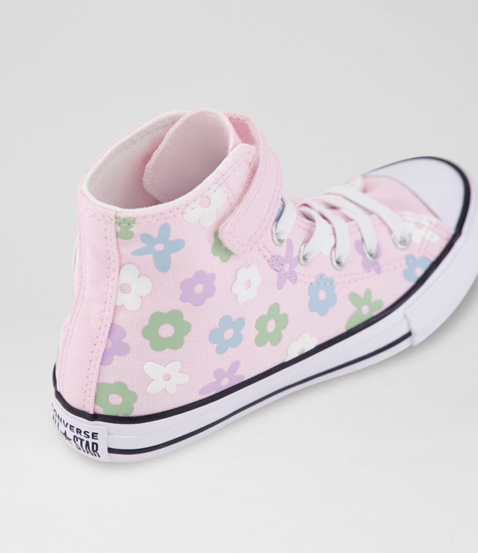 Ctas Hi Junior-C1-New Found Bloom-White-Fabric