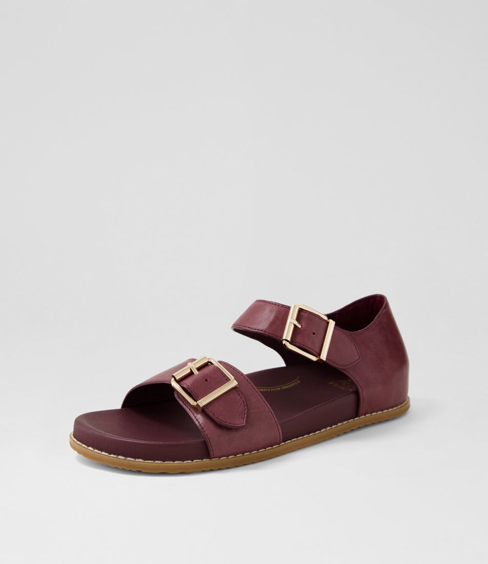 Hanka W Burgundy Leather Sandals Hanka W Burgundy Leather Sandals