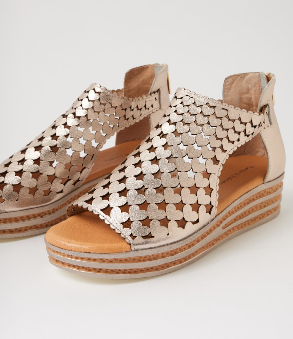 Channa Platino Leather Sandals