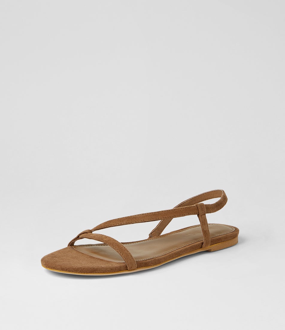 Dusst Coffee Suede Sandals