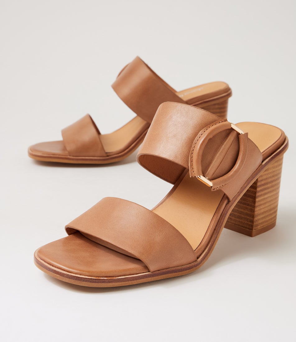 Nixoni Tan Natural Leather Sandals