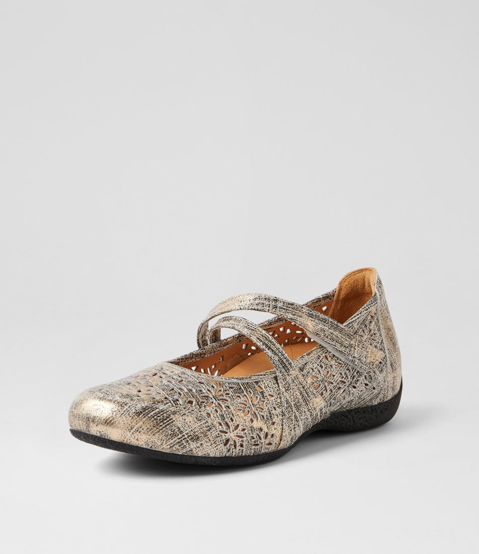 Xoddie W Black Lizard Leather Mary Janes