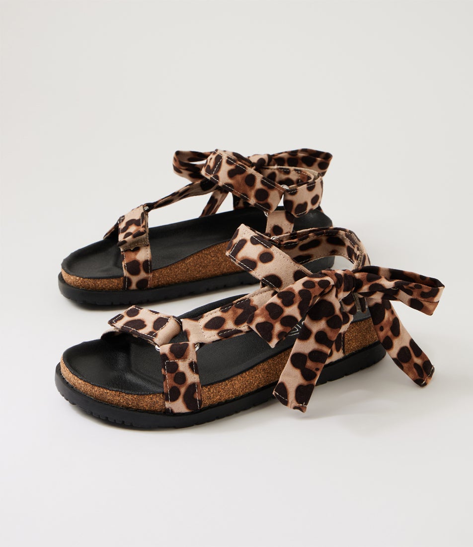 Treat Youth Tan Leopard Sandals
