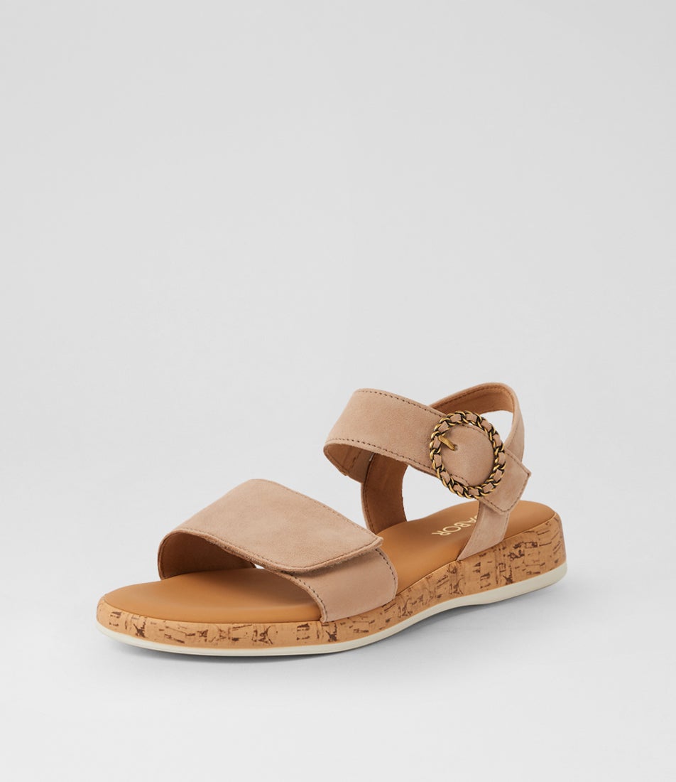 Iselle Sand Suede Sandals