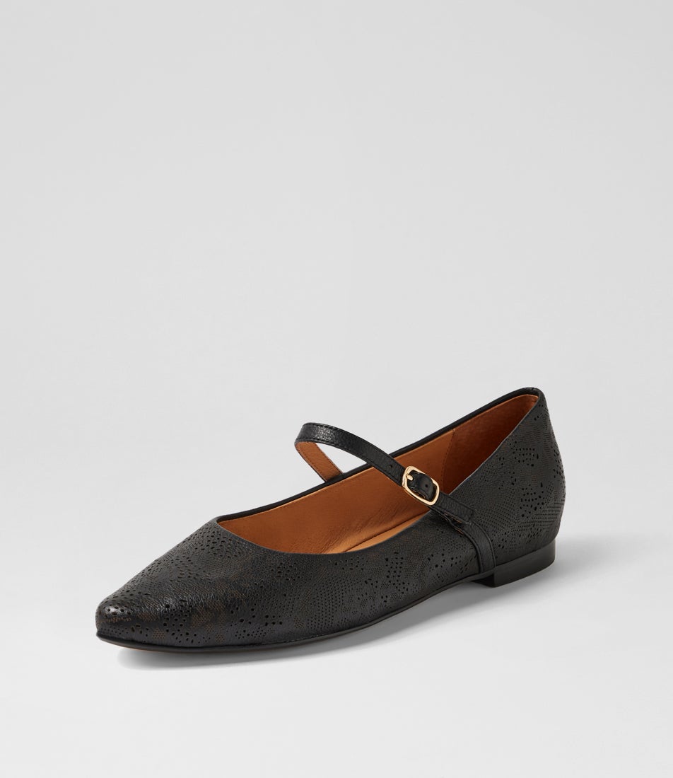 Saffie Black Leather Mary Janes Saffie Black Leather Mary Janes