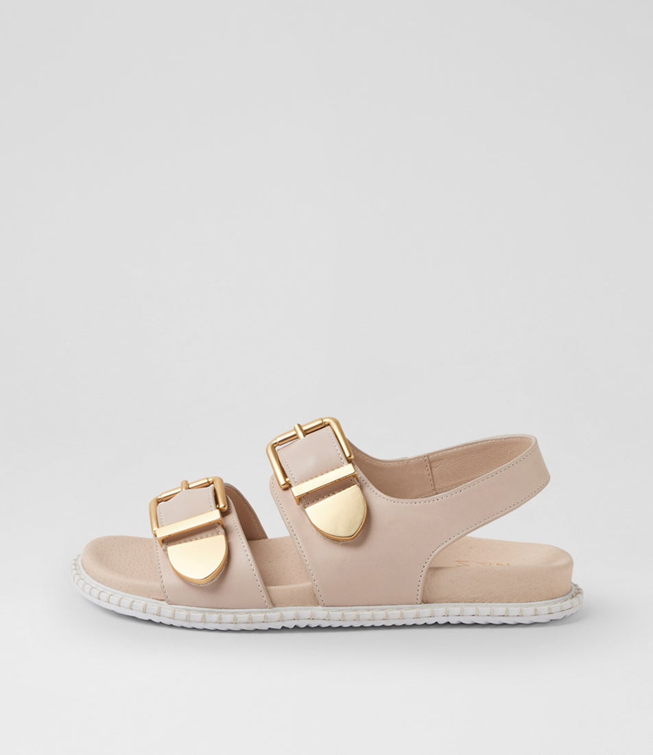Iwell W Almond Leather Sandals