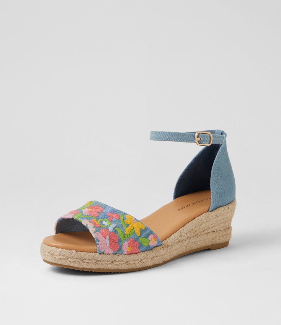 Slopey Gelato Blue Multi Sandals