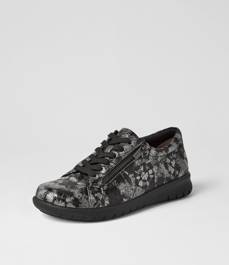 Solar Xf Black Fireworks Leather Sneakers