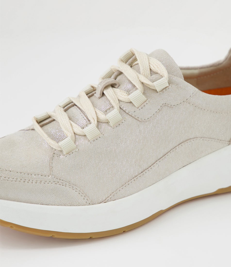 Tru Form Silver Suede Sneakers