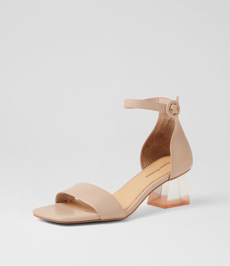 Mirabel Nude Leather Sandals