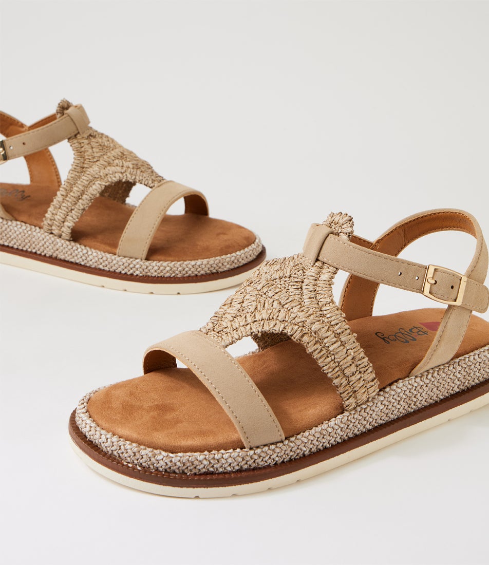 Daeman Cafe Synthetic Raffia Slides