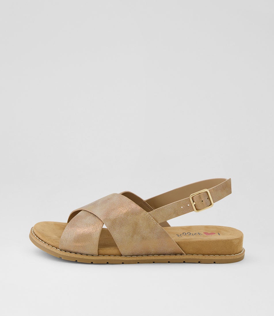 Ferlina Bronze Slingback Sandals