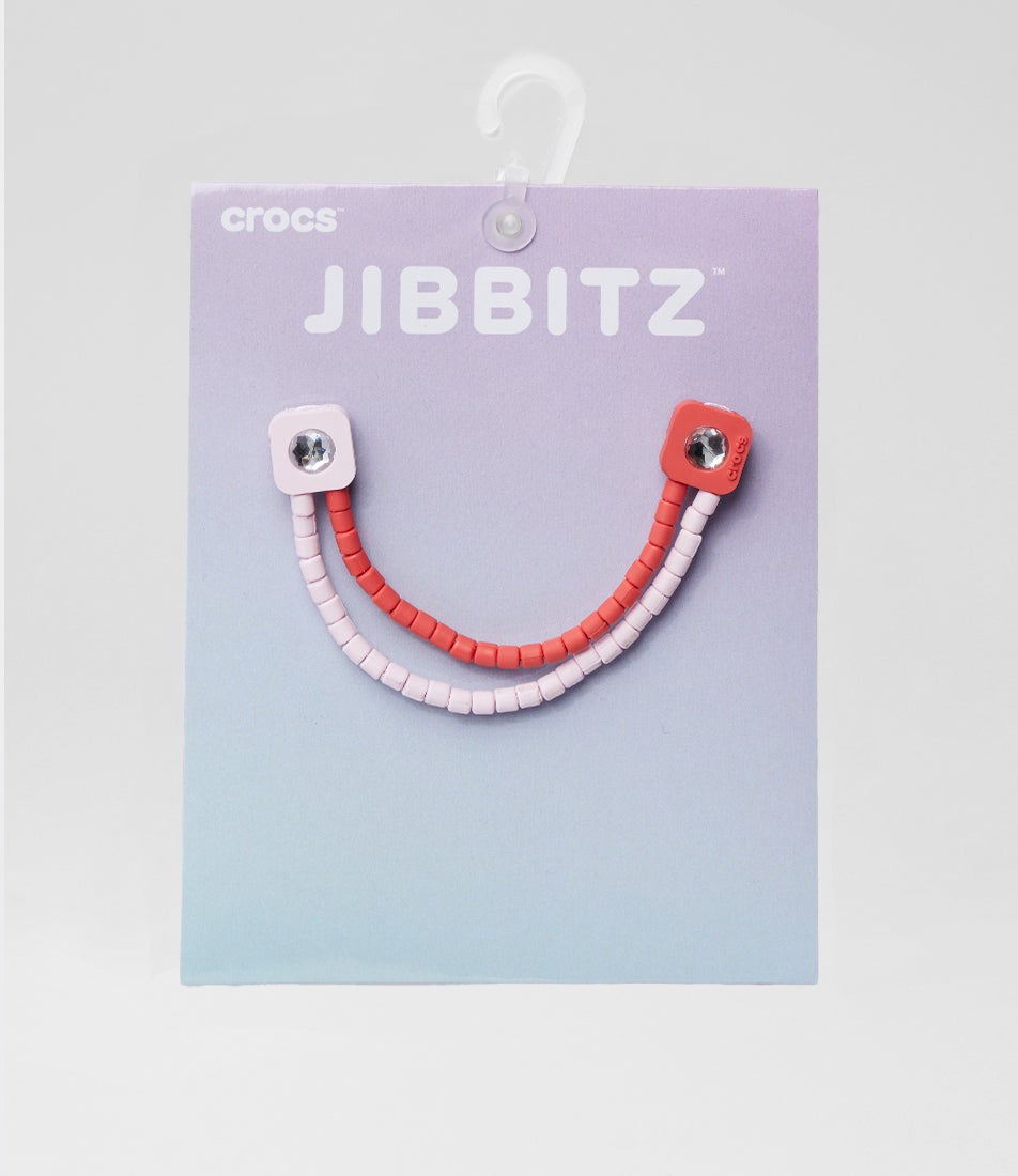 Red Pink Beaded Chain Jibbitz